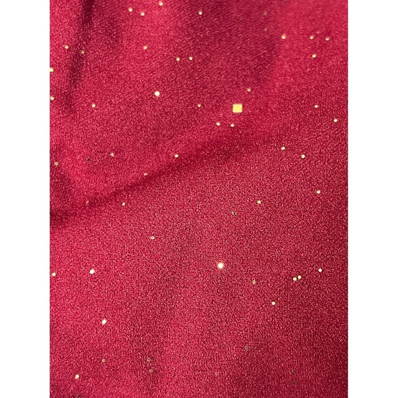 City Studio Wine Gold Glitter Criss Cross Back Fit Flare Dress Junior Size 11 - Picture 14 of 14